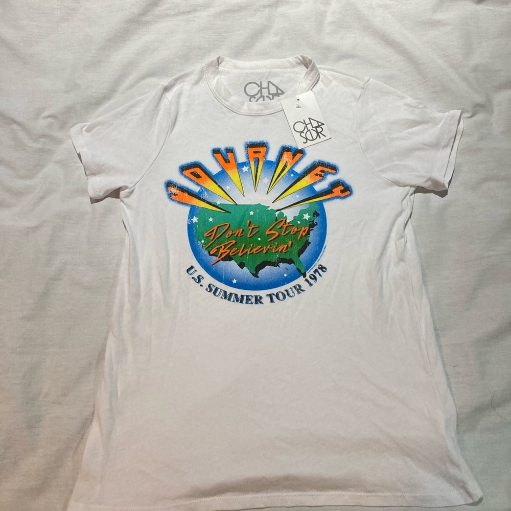 Journey Don’t Stop Belevin’ 1978 Summer Tour T-shirt, Women’s size medium NWT!